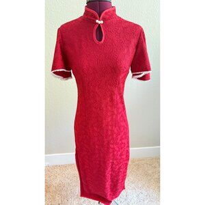 Chic Red Chinese Qipao